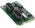 InLine&reg; Mini-PCIe 2.0 Karte, 2x SATA 6Gb/s, RAID 0,1,SPAN I/O-Karten / Frontpanel /