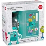 3 Stk. Emsa Trinkflasche+Brotdose KIDS SET MONSTER