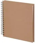 Fotoalbum Whire-O 60 Seiten 230x230mm kraft/offwhite