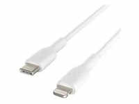 Belkin Lightning/USB-C Kabel PVC, mfi zertifiziert, 1m, weiß