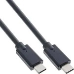 InLine&reg; USB 3.2 Gen.2x2 Kabel, USB-C Stecker/Stecker, schwarz, 2m Kabel USB &