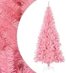 vidaXL K&uuml;nstlicher Weihnachtsbaum mit St&auml;nder Rosa 210 cm PVC