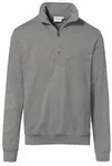 Hakro Zip-Sweatshirt Premium 451-15 grau-meliert Gr. XL