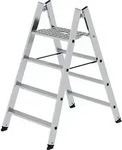 Munk Klapptritt beidseitig begehbar Alu natur 4 Stufen 451207-YY