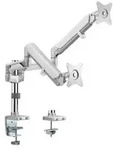 LogiLink - Befestigungskit - einstellbarer Arm - f&uuml;r 2 LCD-Displays / Curved