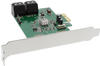 InLine® Schnittstellenkarte, 4x SATA 6Gb/s, mit 4x SATA, PCIe 2.0 (PCI-Express)