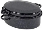 Kr&uuml;ger G&auml;nsebr&auml;ter oval aus Stahlemaille fassung 10.2 Liter 42cm