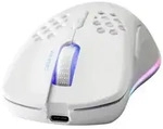 DELTACO GAMING WM80 Gaming-Maus Funk Optisch Wei&szlig; 7 Tasten 4800 dpi Beleuchtet,