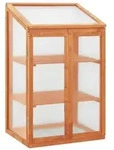 vidaXL Gew&auml;chshaus 60x45x100 cm Tannenholz
