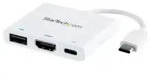 StarTech.com USB-C to HDMI Adapter - White - 4K 30Hz - Thunderbolt 3 Compatible -