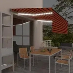 vidaXL Markise Automatisch mit Rollo LED Windsensor 4,5x3m