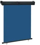 vidaXL Balkon-Seitenmarkise 145x250 cm Blau