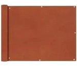 vidaXL Balkon-Sichtschutz Oxford-Gewebe 90x600 cm Terrakotta-Rot