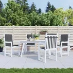 vidaXL Gartenstuhlauflagen f&uuml;r Niedriglehner 4 Stk. Anthrazit