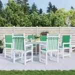 vidaXL Gartenstuhlauflagen f&uuml;r Niedriglehner 6 Stk. Gr&uuml;n 100x50x3 cm