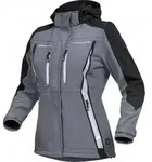 Leibw&auml;chter FLXDS Flex Line, Damen-Softshelljacke grau-schwarz, Gr. 52 FLXDS2752
