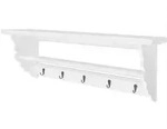 vidaXL Garderobe MDF Wei&szlig; Barocker Stil