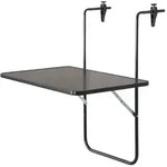 Balkonh&auml;ngetisch Alco 60 x 40 cm anthrazit mit Tischplatte aus Kunststoff,
