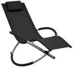 vidaXL Kinder-Sonnenliege Stahl Schwarz