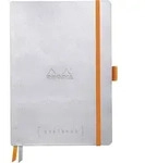 Rhodia Goalbook A5 120 Bl elfenbein 90g, Dot/punktkariert Silber 117741C