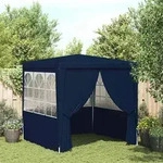 vidaXL Profi-Partyzelt mit Seitenw&auml;nden 2,5x2,5 m Blau 90 g/m2