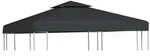 vidaXL Pavillon-Ersatzdach 310 g/m2 Dunkelgrau 3x3 m
