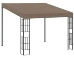 vidaXL Wand-Pavillon 3x3 m Taupe Stoff