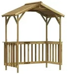 vidaXL Grillpavillon Kiefernholz Impr&auml;gniert 163,5x93x210 cm