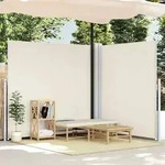 vidaXL Seitenmarkise Ausziehbar Creme 200x600 cm