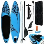 vidaXL Aufblasbares Stand Up Paddle Board Set 305x76x15 cm Blau