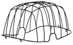 Basil 74067 Drahtgitter f&uuml;r Hinterrad-Tierkorb Buddy, schwarz