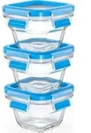 GROUPE SEB - EMSA CLIP & CLOSE GLAS - Frischhaltedosen-Set