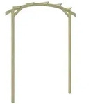 vidaXL Garten-Pergola Kiefernholz Impr&auml;gniert 180x210x40 cm