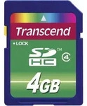 Transcend Standard SDHC-Karte 4 GB Class 4