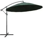 vidaXL Ampelschirm Gr&uuml;n 3 m Aluminium-Mast