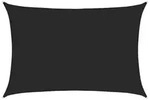 vidaXL Sonnensegel 160 g/m2 Schwarz 3x4,5 m HDPE