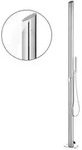 vidaXL Gartendusche 220 cm Edelstahl