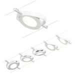 Paulmann 94416 Seil-Komplettsystem LED fest eingebaut LED Wei&szlig;, Chrom