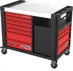 KS TOOLS PERFORMANCEplus P35 SCHWARZ/ROT Werkstattwagen mit 12