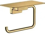 hansgrohe HG Papierrollenhalter AddStoris mit Ablage polished gold