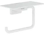 hansgrohe Papierrollenhalter ADDSTORIS mit Ablage mattwei&szlig; mattwei&szlig;