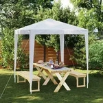 vidaXL Partyzelt 2 x 2 m Wei&szlig;