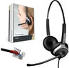 Headset 2-Ohr kompatibel für Yealink, Snom, Grandstream inklusive Kabel