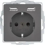 Berker Steckdose SCHUKO/USB 48036086