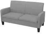 vidaXL 2-Sitzersofa 135 x 65 x76 cm Hellgrau