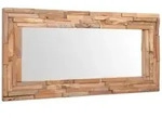 vidaXL Dekorativer Spiegel Teak 120 x 60 cm Rechteckig