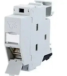 Metz Connect 130B127003-E Netzwerkdose Hutschiene CAT 6a Lichtgrau (RAL 7035)