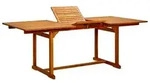 vidaXL Garten-Esstisch (150-200)x100x75 cm Massivholz Akazie