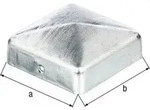 Pfostenkappe 70x70mm eck.flache Form TZN GAH