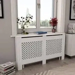vidaXL Heizk&ouml;rperabdeckung Wei&szlig; 152x19x81,5 cm MDF